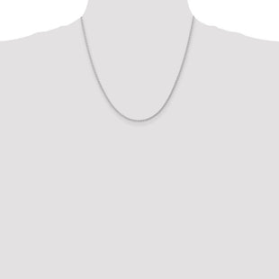 14K White Gold Parisian Wheat with Lobster Clasp Chain (Style PEN263-20)
