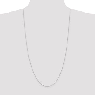 14K White Gold Diamond-cut Parisian Wheat with Lobster Clasp Chain (Style PEN268-30)
