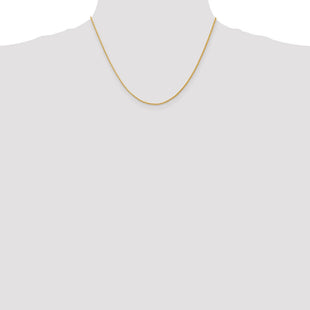 14K . Diamond-cut Parisian Wheat with Lobster Clasp Chain (Style PEN276-18)