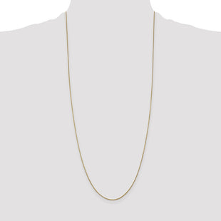 14K Diamond-cut Round Open Link Cable with Lobster Clasp Chain (Style PEN326-30)
