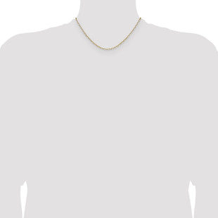 14k Solid Beveled Paperclip Chain (Style PEN342-16)