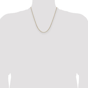 14k Solid Beveled Paperclip Chain (Style PEN342-20)