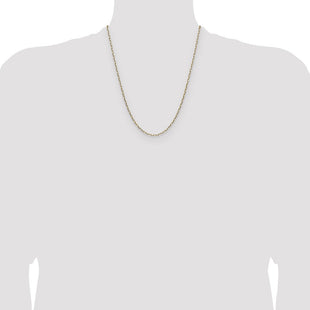 14k Solid Beveled Paperclip Chain (Style PEN342-22)