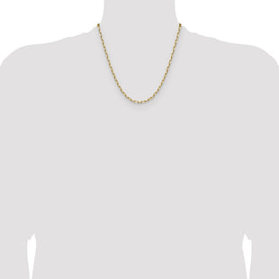 14k Solid Beveled Paperclip Chain (Style PEN344-20)
