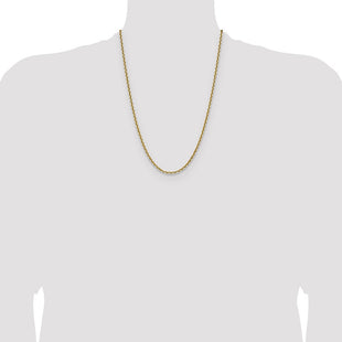 14k D/C French Link Chain (Style PEN345-24)