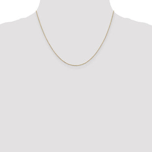 14K . Diamond-cut Cable with Lobster Clasp Chain (Style PEN41L-18)