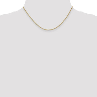 14K Lightweight Flat Anchor Link with Lobster Clasp Pendant Chain (Style PEN50-16)