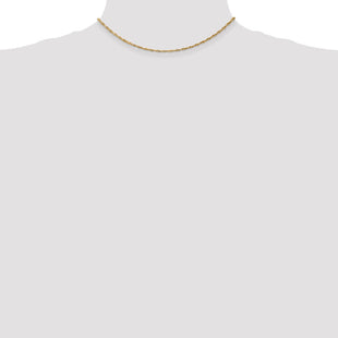 14K Singapore with Spring Ring Clasp Chain (Style PEN52-14)