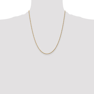 14K Singapore with Spring Ring Clasp Chain (Style PEN52-22)