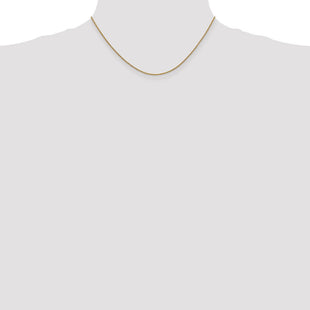 14K Round Open Link Cable with Lobster Clasp Chain (Style PEN54-16)