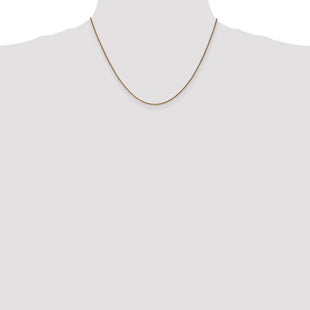 14K Diamond-cut Spiga with Lobster Clasp Chain (Style PEN62-18)