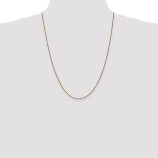 14K Diamond-cut Spiga with Lobster Clasp Chain (Style PEN62-24)
