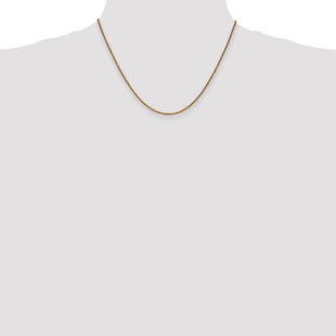 14K Diamond-cut Spiga with Lobster Clasp Chain (Style PEN64-18)