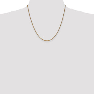 14K Diamond-cut Spiga with Lobster Clasp Chain (Style PEN64-20)