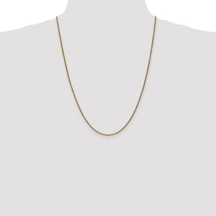 14K Diamond-cut Spiga with Lobster Clasp Chain (Style PEN64-24)