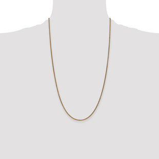 14K Diamond-cut Spiga with Lobster Clasp Chain (Style PEN64-26)