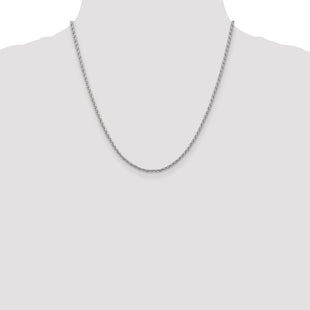 14K White Gold Parisian Wheat with Lobster Clasp Chain (Style PEN72-20)