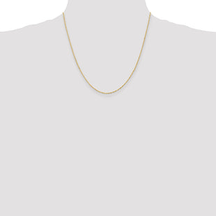 14K Singapore with Spring Ring Clasp Chain (Style PEN9-20)