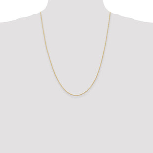 14K Singapore with Spring Ring Clasp Chain (Style PEN9-24)