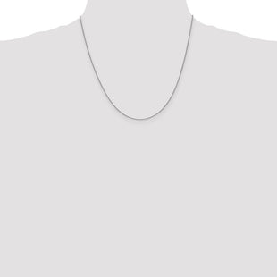 14K White Gold Spiga with Lobster Clasp Chain (Style PEN95-20)