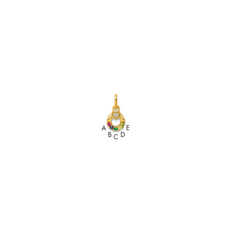 14k Yellow Gold Pendants Style PM10729 - Classique Jewelry Inc.