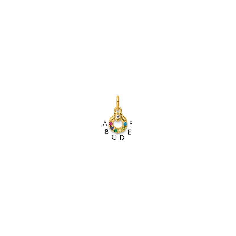 14k Yellow Gold Pendants Style PM10729 - Classique Jewelry Inc.