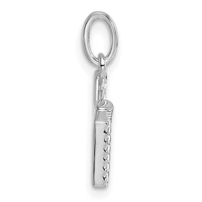 14K White Gold Twisted .. Diamond Initial K Charm