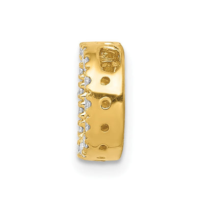 14K Diamond Letter D Initial Charm