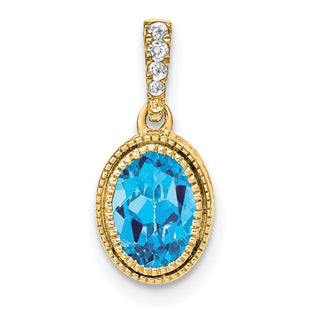 14k Yellow Gold Pendants Style PM7093 - Classique Jewelry Inc.