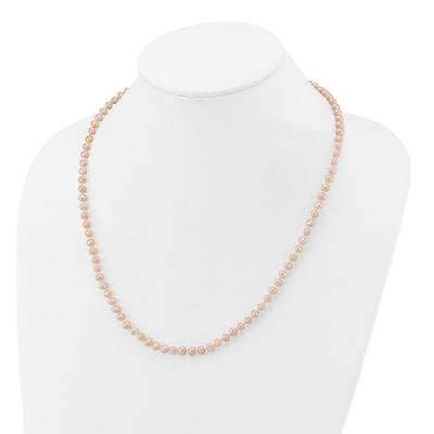 14K Pink Near-Round Freshwater Cultured Pearl Bracelet