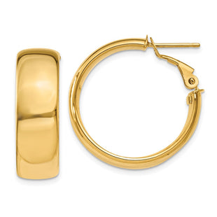 14k Yellow Gold Earrings Style PRE735 - Classique Jewelry Inc.