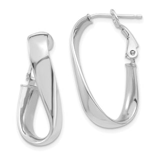 14k White Gold Earrings Style PRE989W - Classique Jewelry Inc.