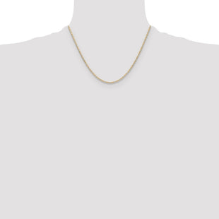 14k Tri-color Gold Pav Valentino Chain (Style PVL050-18)