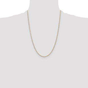 14k Tri-color Gold Pav Valentino Chain (Style PVL050-24)