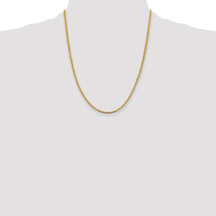 14K Tri-color Pav Valentino with Lobster Clasp Chain (Style PVL060-22)