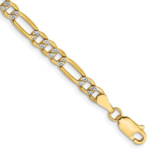 14k Yellow & Rhodium Bracelets Style PWC100 - Classique Jewelry Inc.