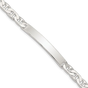 Sterling Silver Anchor ID Bracelet (Style QAD180-7)