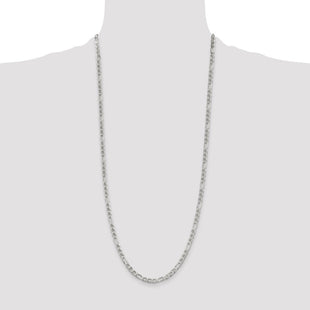 Sterling Silver Figaro Anchor Chain (Style QAF100-30)