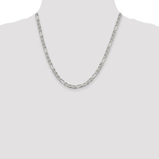 Sterling Silver Figaro Anchor Chain (Style QAF120-20)