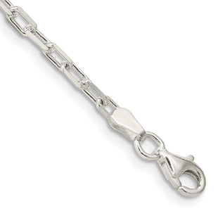 Sterling Silver Diamond-cut Long Link Cable Chain (Style QAR080-8)