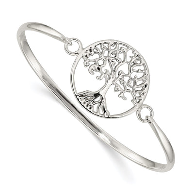 Sterling Silver Tree of Life Bangle