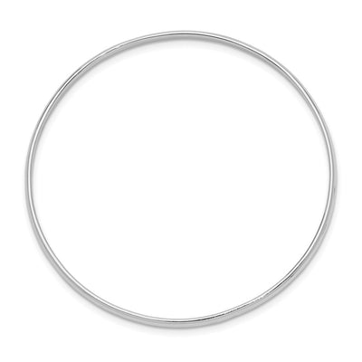 Sterling Silver RH-plated Polished Slip On Children's Bangle Bracelet