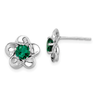 Sterling Silver Earrings Style QBE31MAY - Classique Jewelry Inc.