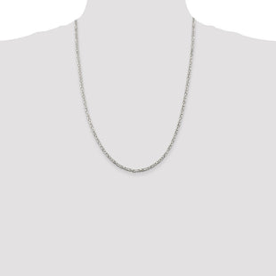 Sterling Silver Byzantine Chain (Style QBZ060-24)