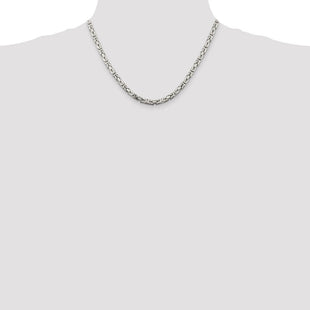 Sterling Silver Byzantine Chain (Style QBZ100-18)