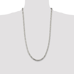 Sterling Silver Byzantine Chain (Style QBZ100-28)