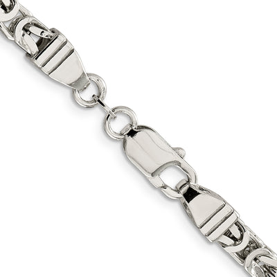 Sterling Silver Byzantine Chain, 20 x 5mm