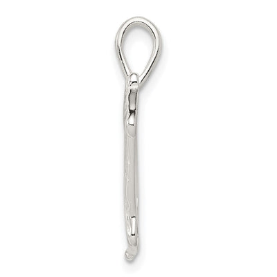 Sterling Silver Race Horse Charm, 25 x 30mm