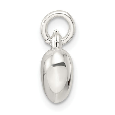 Sterling Silver Puffed Heart Charm, 16.33 x 9.9mm