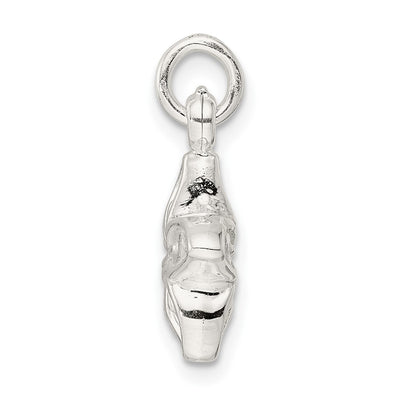Sterling Silver Puffed Flower Charm